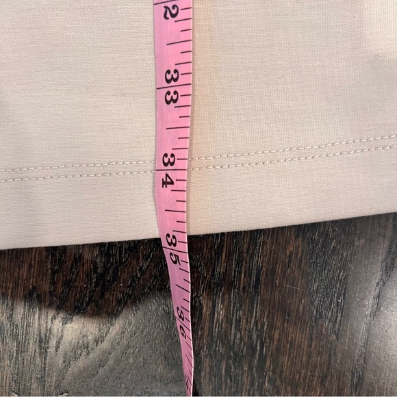 Rachel Zoe Tan Sleeveless Padded Shoulder Shift Dress Size Small Neutral Boho - Picture 7 of 9